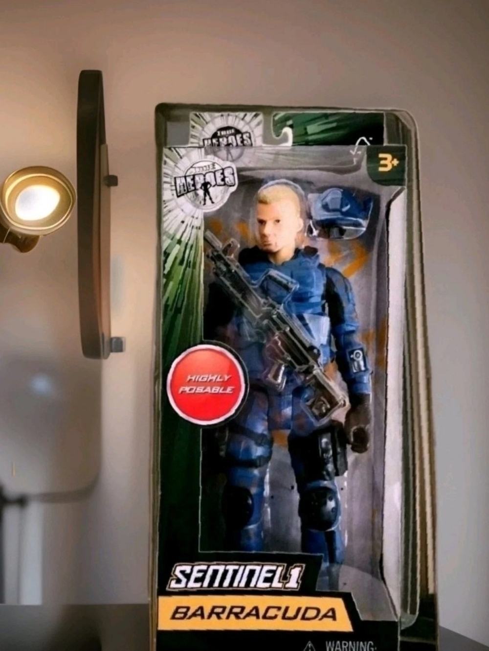 Barracuda Blue Action Figure - Highly Poseable 13 Inch Box